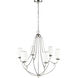 Eisley 6 Light 28.5 inch Polished Nickel Chandelier Ceiling Light